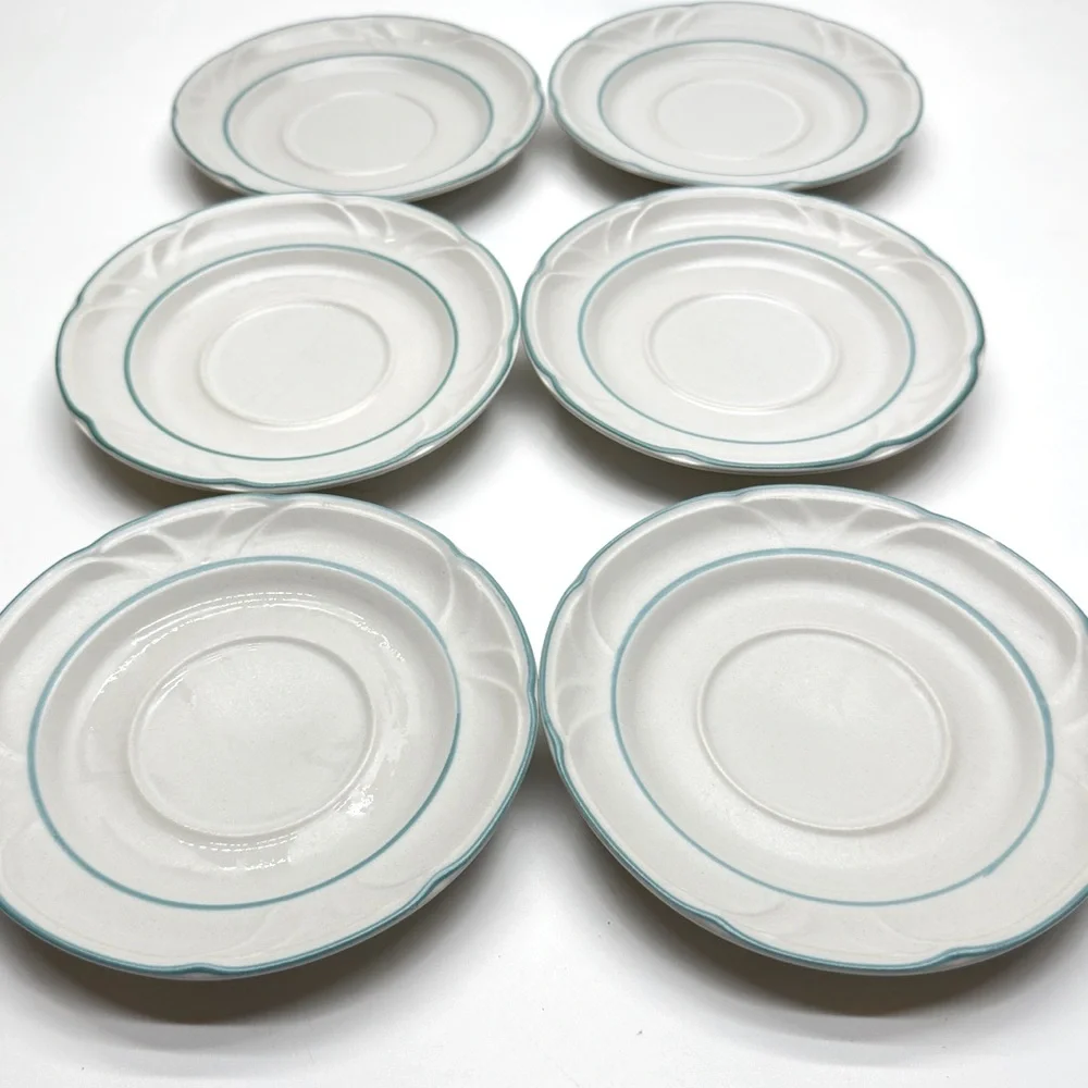 Set of 6 Country Ware Stoneware Ashberry Coffee cup Saucer 6 inch‎ Made in Japan